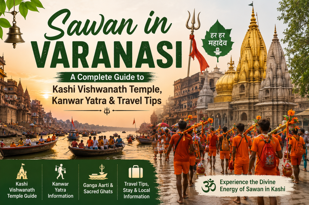 Sawan in Varanasi: A Complete Guide to Kashi Vishwanath Temple, Kanwar Yatra & Travel&nbsp;Tips